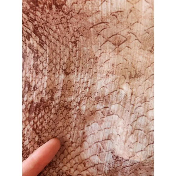 NWD By Anthropologie Short-Sleeve Tiered Midi Dress Size M Neutral #9D413 - Picture 10 of 13